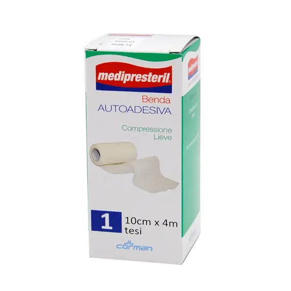 Medipresteril Benda Autoadesiva Compressione Lieve 10cm X 400cm 1pz | Acquista Online su Farmaclick