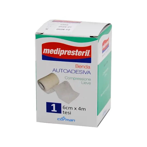 Medipresteril Benda Autoadesiva Compressione Lieve 6cm X 400cm 1pz | Acquista Online su Farmaclick