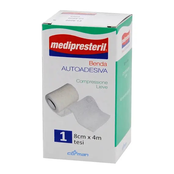 Medipresteril Benda Autoadesiva Compressione Lieve 8cm X 400cm 1pz | Acquista Online su Farmaclick
