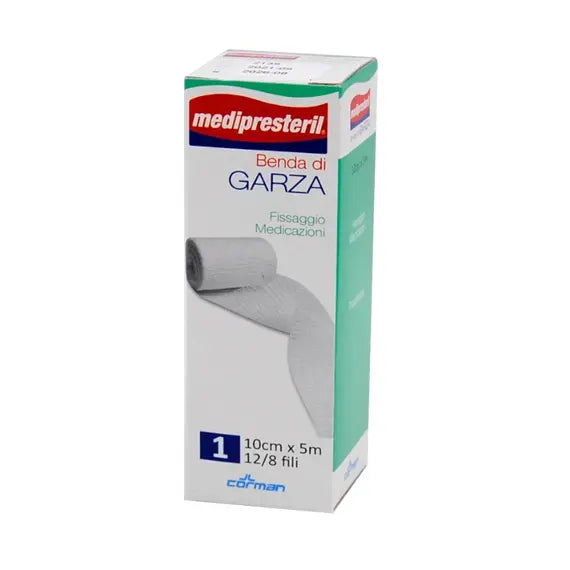 Medipresteril Benda di Garza Fissaggio Medicazioni 10cm X 500cm 12-8 Fili 1pz | Acquista Online su Farmaclick