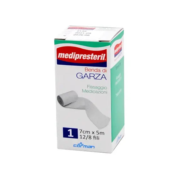 Medipresteril Benda di Garza Fissaggio Medicazioni 7cm X 500cm 12-8 Fili 1pz | Acquista Online su Farmaclick