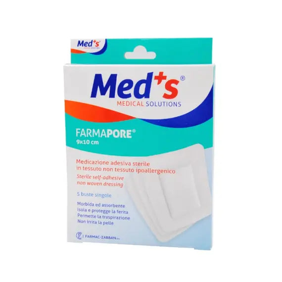 Med's Farmapore Medicazione Adesiva Sterile Ipoallergenica 9cm X 10cm | Acquista Online su Farmaclick