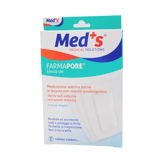 Med's Farmapore Medicazione Adesiva Sterile Ipoallergenica 10cm X 15cm | Acquista Online su Farmaclick