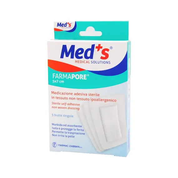 Med's Farmapore Medicazione Adesiva Sterile Ipoallergenica 5cm X 7cm | Acquista Online su Farmaclick