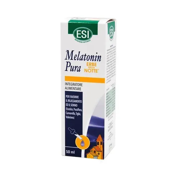 Esi Melatonin Pura Erbe della Notte Integratore per Favorire il Rilassamento e il Sonno Gocce 50ml | Acquista Online su Farmaclick