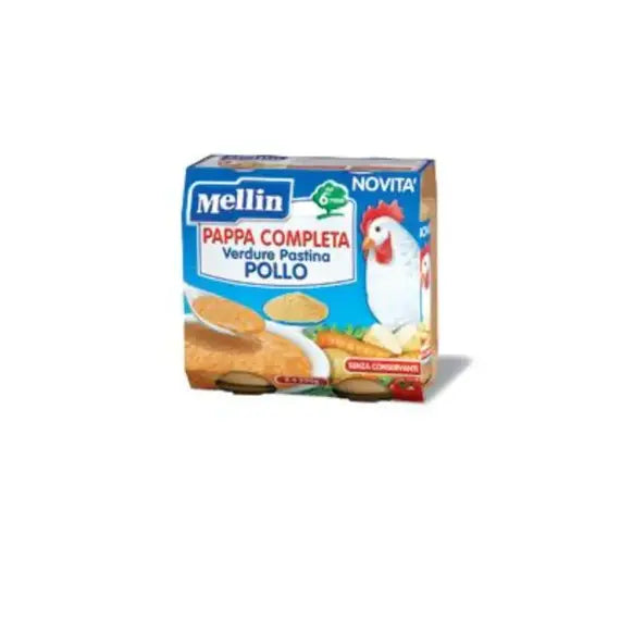 Mellin Pappa Completa Pollo 250grammi 2 Pezzi | Acquista Online su Farmaclick