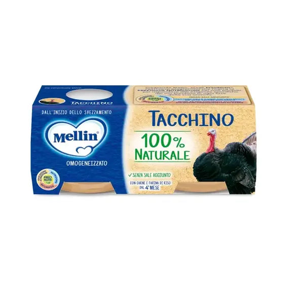 Mellin Omogeneizzato Tacchino 2x80grammi | Acquista Online su Farmaclick