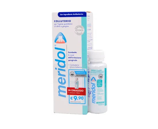 Meridol Collutorio Protezione Gengive 400Ml + In Omaggio Collutorio Travel Size 100 Ml