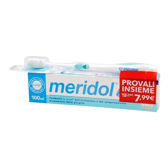 Meridol Dentifricio per Irritazione Gengivale 100 Ml + Spazzolino in Omaggio | Acquista Online su Farmaclick