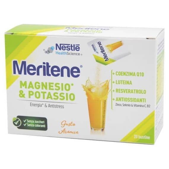 Meritene Magnesio e Potassio Energia e Antistres 20 Bustine | Acquista Online su Farmaclick