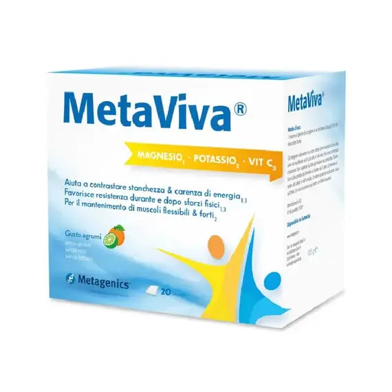 Metagenics Metaviva Magnesio Potassio Vitamina C 20 Bustine | Acquista Online su Farmaclick