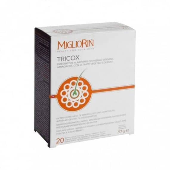 Migliorin Tricox Integratore per la Caduta dei Capelli 20 Tavolette + 20 Gellule + 20 Capsule | Acquista Online su Farmaclick