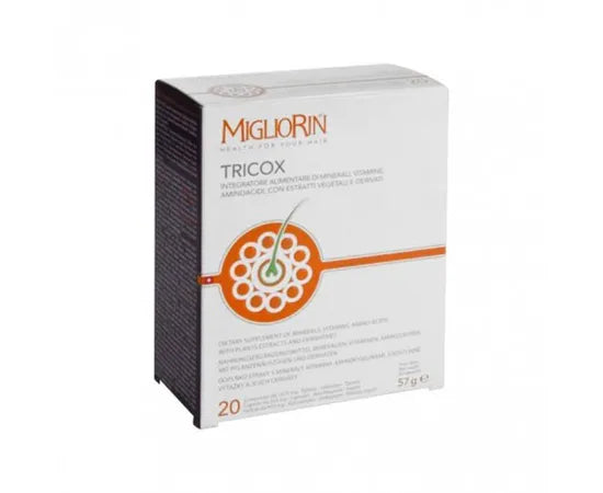 Migliorin Tricox Nahrungsergänzungsmittel gegen Haarausfall 20 Tabletten + 20 Gelkapseln + 20 Kapseln