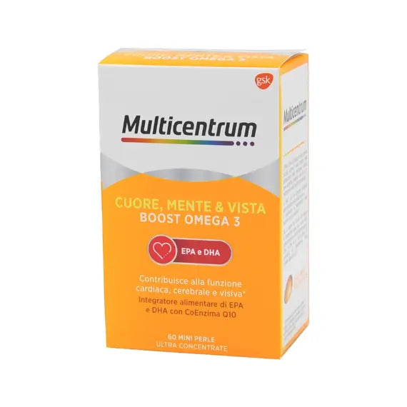 Multicentrum Cuore Mente e Vista Boost Omega3 60 Perle | Acquista Online su Farmaclick