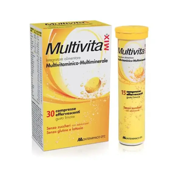 Multivitamix Integratore Multivitaminico-multiminerale 30 Compresse Effervescenti Gusto Limone | Acquista Online su Farmaclick