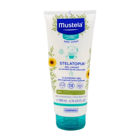 Mustela Stelatopia Gel Detergente Neonato Bambino 200 Ml | Acquista Online su Farmaclick