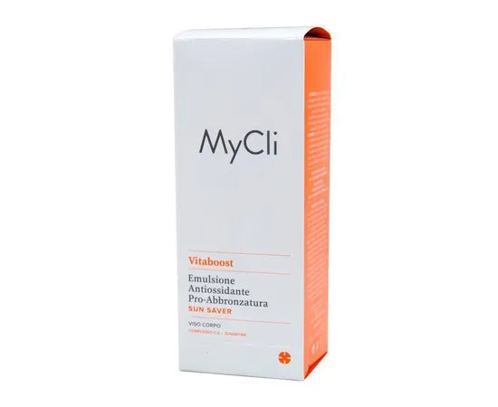 Mycli Vitaboost Antioxidative Emulsion für die Bräunung von Gesicht und Körper 200 ml