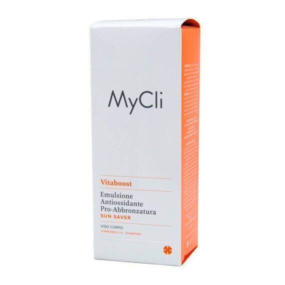 Mycli Vitaboost Emulsione Antiossidante Pro Abbronzatura Viso Corpo 200 Ml | Acquista Online su Farmaclick