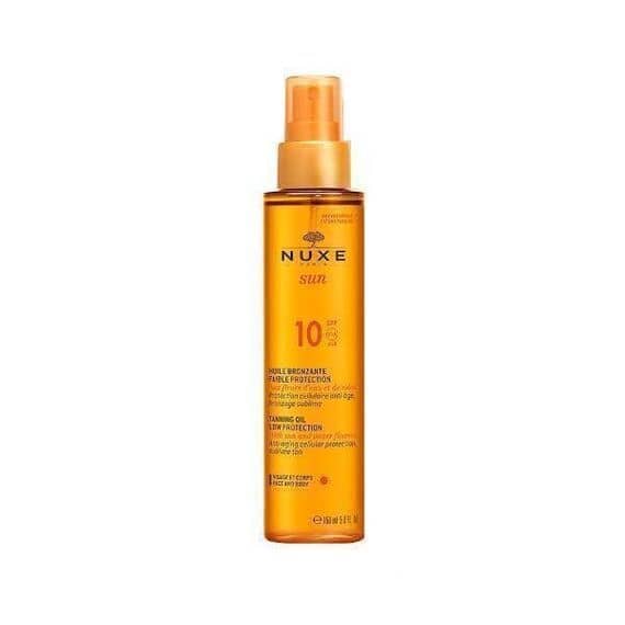Nuxe Sun Olio Abbronzante Viso e Corpo Spf10 150 Ml | Acquista Online su Farmaclick