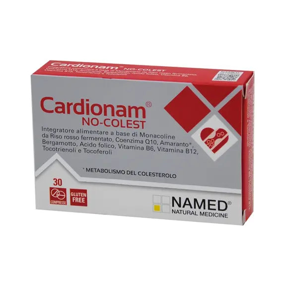 Named Cardionam No Colest Integratore Controllo del Colesterolo 30 Compresse | Acquista Online su Farmaclick