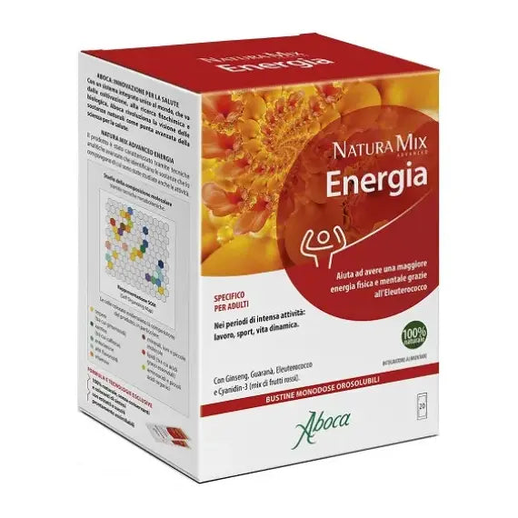 Aboca Natura Mix Advanced Energia 20 Bustine Orosolubili | Acquista Online su Farmaclick