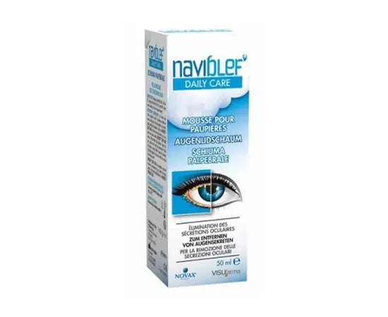 Naviblef Daily Care Schiuma Per Rimozione Secrezioni Oculari Da Palpebre E Ciglia 50 Ml