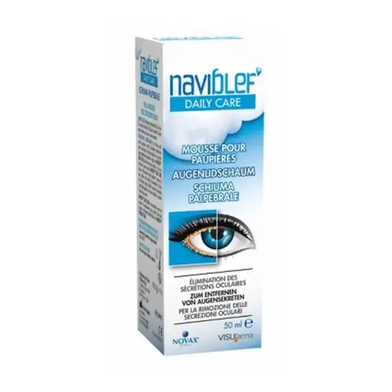 Naviblef Daily Care Schiuma per Rimozione Secrezioni Oculari da Palpebre e Ciglia 50 Ml | Acquista Online su Farmaclick