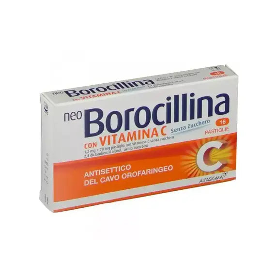 Neoborocillina C 16 Pastiglie Senza Zucchero | Acquista Online su Farmaclick
