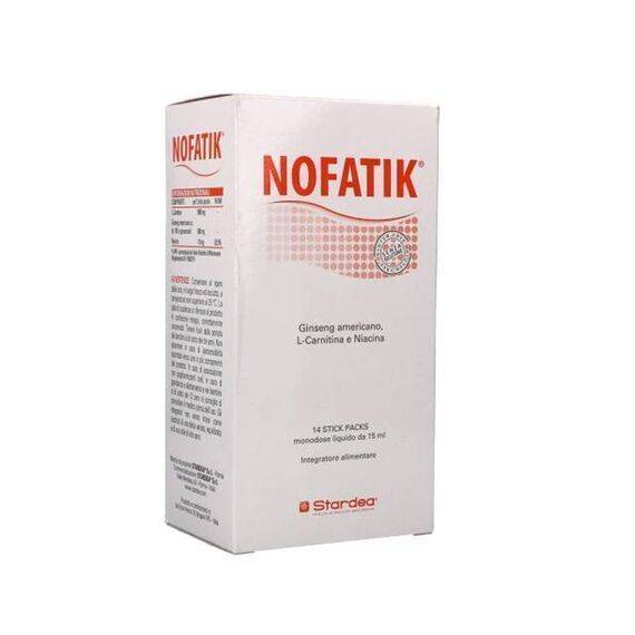 Nofatik Integratore per Stanchezza e Affaticamento 14 Stick Packs Monodose Liquido | Acquista Online su Farmaclick
