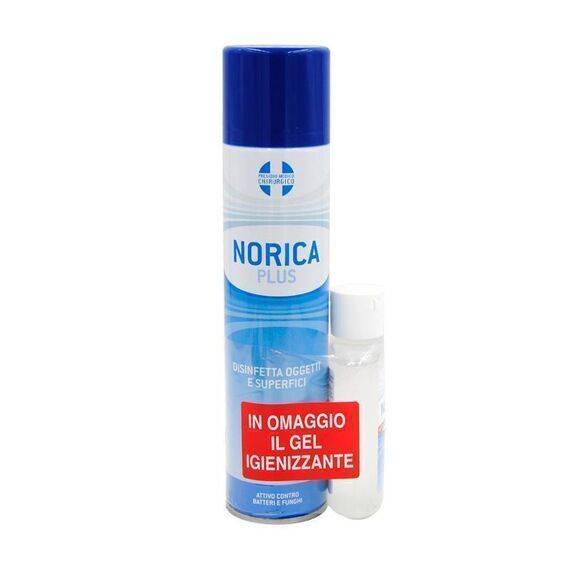 Norica Plus Disinfetta Oggetti e Superfici 300ml + Gel Igienizzante Mani in Omaggio 80ml | Acquista Online su Farmaclick