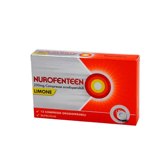 Nurofenteen 200 Mg 12 Compresse Orodispersibili Gusto Limone | Acquista Online su Farmaclick