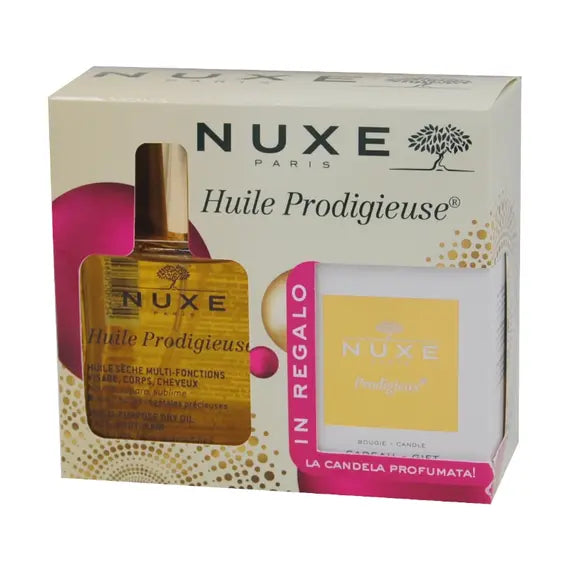 Nuxe Cofanetto Huile Prodigieuse Olio Multifunzione + Candela Profumata | Acquista Online su Farmaclick