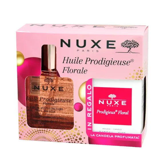 Nuxe Cofanetto Huile Prodigieuse Florale Olio Multifunzione + Candela Profumata | Acquista Online su Farmaclick