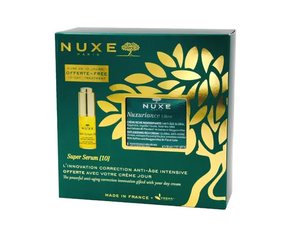 Nuxe Cofanetto Offerta 10 Giorni Di Trattamento Super Serum 10 5Ml + Nuxuriance Ultra Crema Ricca Ridensificante 50 Ml