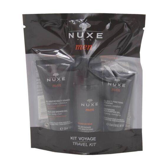 Nuxe Men Kit da Viaggio Gel Doccia 30ml + Gel da Barba 35ml + Gel Multifunzione Idratante 15ml | Acquista Online su Farmaclick