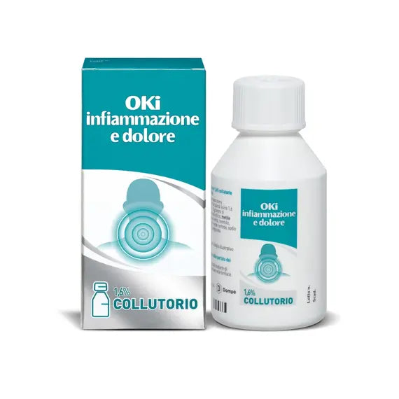 Oki Infiammazione e Dolore 1,6% Collutorio Antinfiammatorio 150 Ml | Acquista Online su Farmaclick