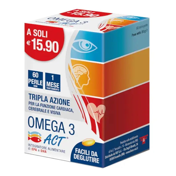 Omega 3 Act 540mg 60 Perle Mini | Acquista Online su Farmaclick
