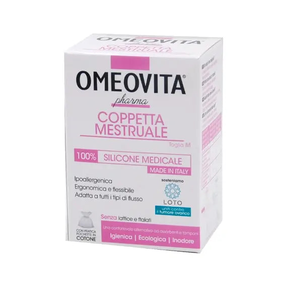 Omeovita Pharma Coppetta Mestruale Taglia M con Sacchetto Cotone | Acquista Online su Farmaclick