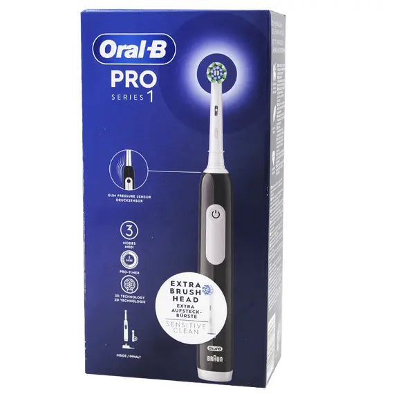 Oral B Pro Series 1 Spazzolino Elettrico Black + 1 Testina Sensitive Clean | Acquista Online su Farmaclick