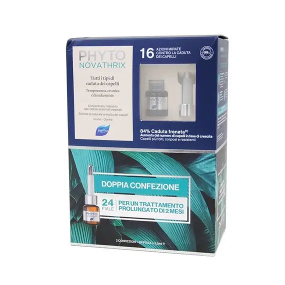 Phyto Phytonovathrix Concentrato per la Caduta dei Capelli Bipack 12 + 12 Fiale | Acquista Online su Farmaclick