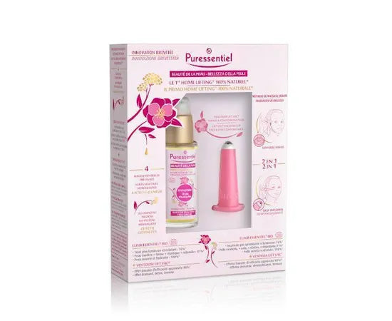 Puressentiel Bellezza Della Pelle Cofanetto Home Lifting Elisir Essentiel Bio + Ventosa Lift Vac