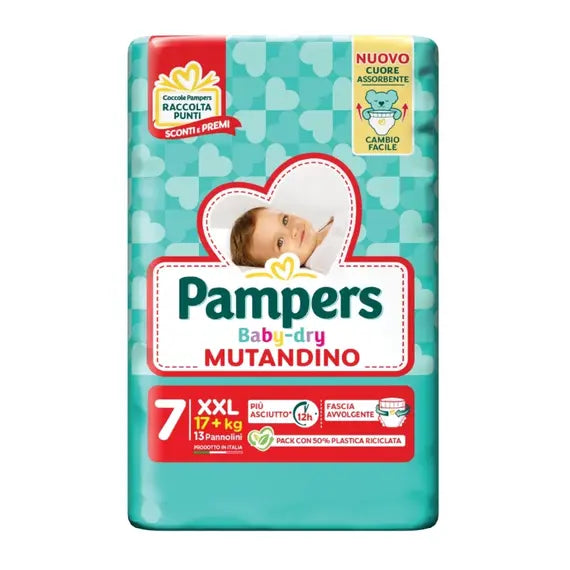 Pampers Baby Dry Mutandino Xxl 13 Pezzi | Acquista Online su Farmaclick