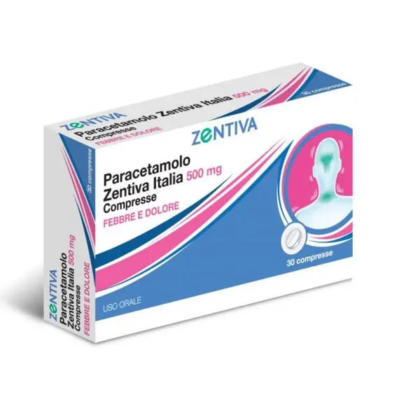 Paracetamolo Zentiva 500 Mg 30 Compresse Febbre e Dolore | Acquista Online su Farmaclick