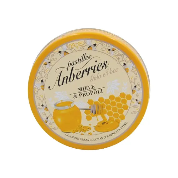 Anberries Pastiglie Miele & Propoli Gola e Voce Senza Glutine 55 G | Acquista Online su Farmaclick