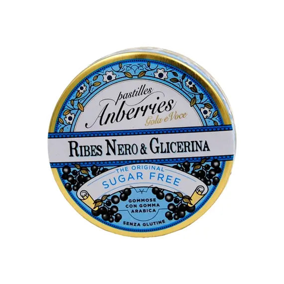 Anberries Pastiglie Ribes Nero & Glicerina Senza Zucchero Gola e Voce Senza Glutine 55 G | Acquista Online su Farmaclick