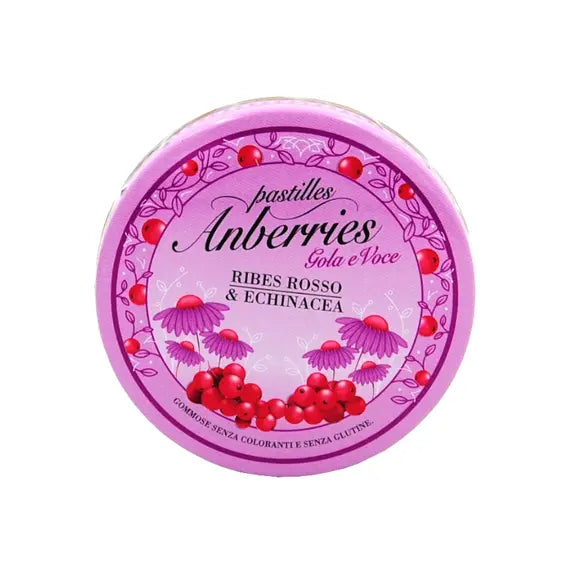 Anberries Pastiglie Ribes Rosso & Echinacea Gola e Voce Senza Glutine 55 G | Acquista Online su Farmaclick