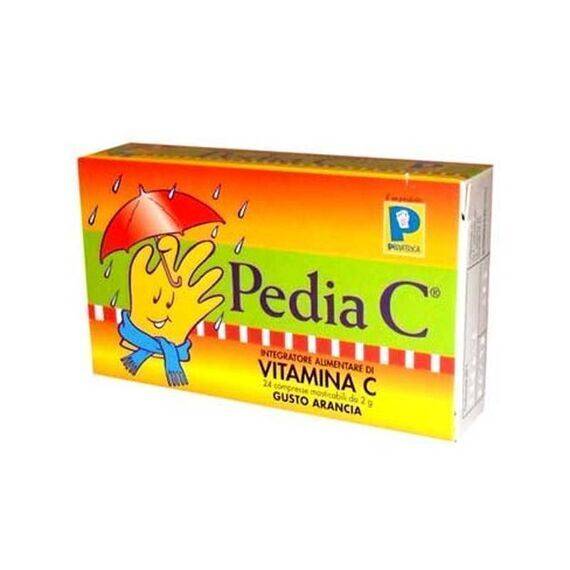 Pedia C Arancia Integratore Alimentare di Vitamina C 24 Compresse Masticabili | Acquista Online su Farmaclick