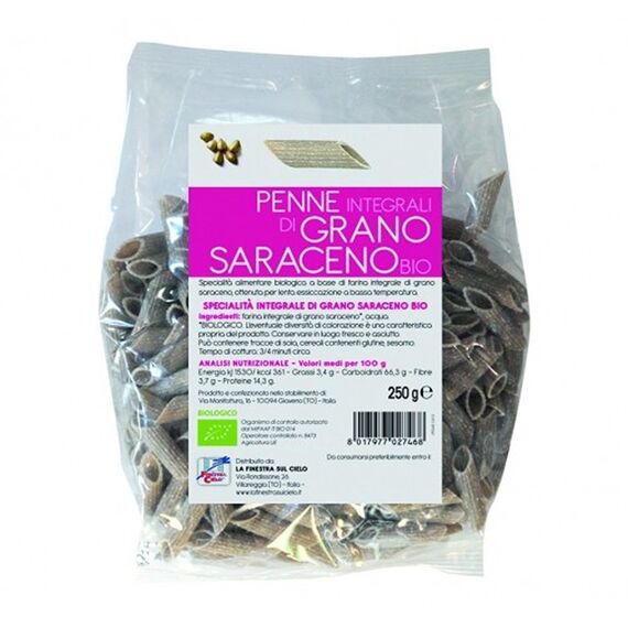 Biotobio Penne Integrali Grano Saraceno 250 Grammi | Acquista Online su Farmaclick