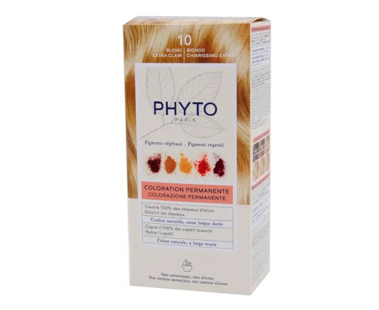 Phyto Phytocolor Kit Colorazione Permanente Per Capelli 10 Biondo Chiarissimo Extra