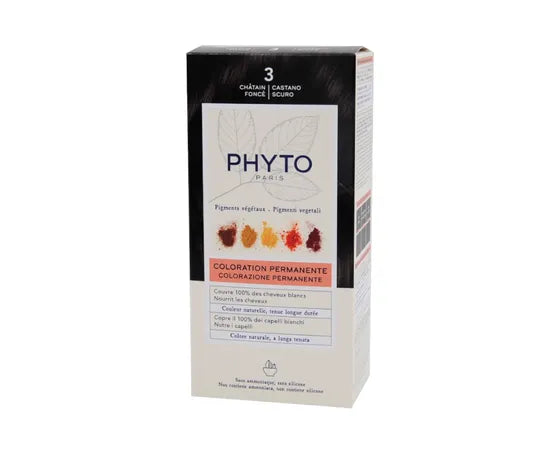 Phyto Phytocolor Kit Colorazione Permanente Per Capelli 3 Castano Scuro